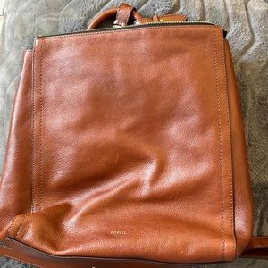 Fossil Parker Leather Convertible Backpack